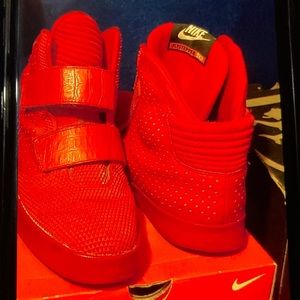 Nike fly stepper 2k3 all red red bottom men size 13